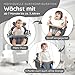 AMAZINGs Baby und Kinderschaukel | Mitwachsende Babyschaukel. Komplettset mit Aufhängung für Indoor und Outdoor | 3 in 1 Gurtsystem. Für Babys und Kinder ab 7 Monate bis 3 Jahre - Grau