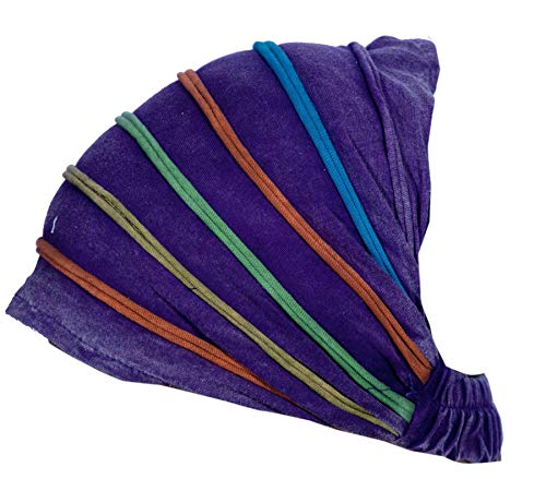 Ezhippie Bandeau hippie en coton côtelé pour femme, 4, taille unique Cover