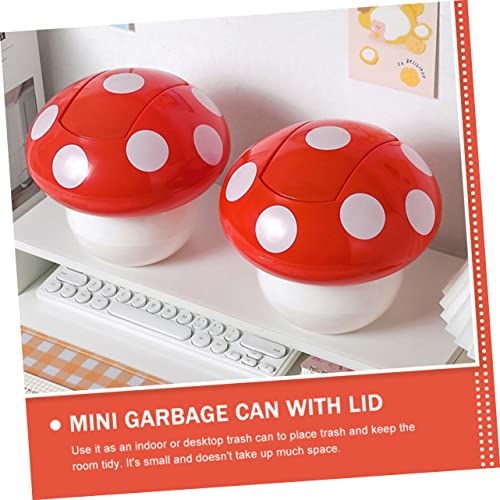 Canecas de basura de escritorio 2 piezas multicolor mini miniatura 6