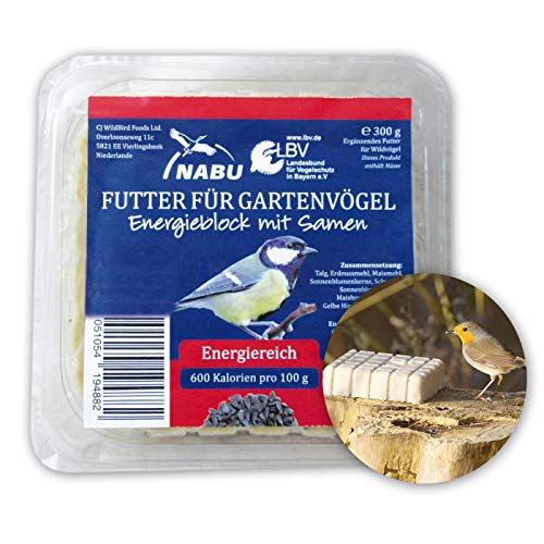 CJ Wildlife Energieblock mit Samen für Wildvögel, Sparpack 7 x 300 g