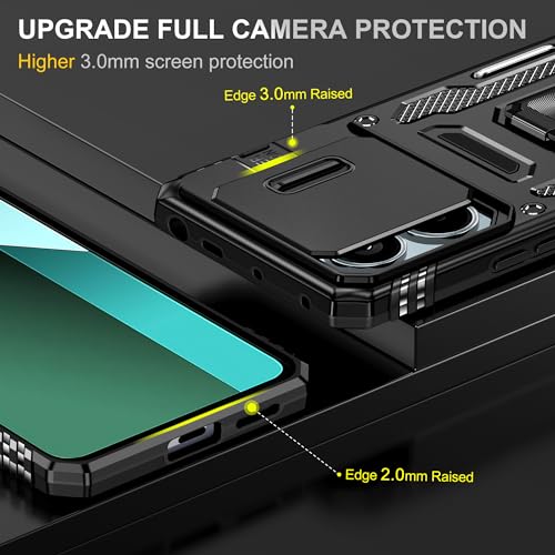 zivite Polycarbonate Slide Camera Cover for Poco X6 5G Black - Image 4