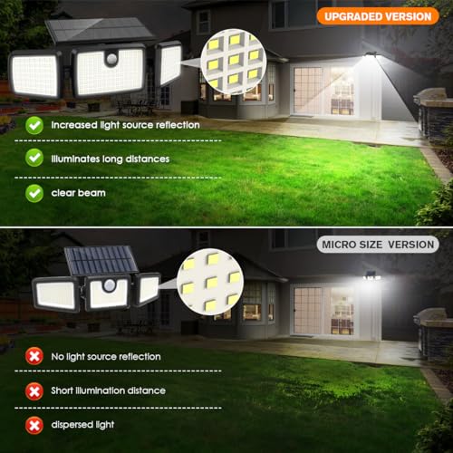 Mihani MHN-02 Solar Lights Outdoor, Quick Charge Solar Motion Deck Lights Outdoor thumb #3