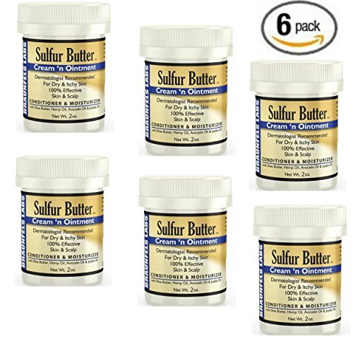 6 Pack - Sulfur Ointment - Sulfur Butter Creme 'N Ointment