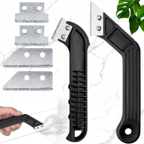 Mikqky 2 Stücke Fugenkratzer Werkzeug, Schaber Fugenreiniger,...