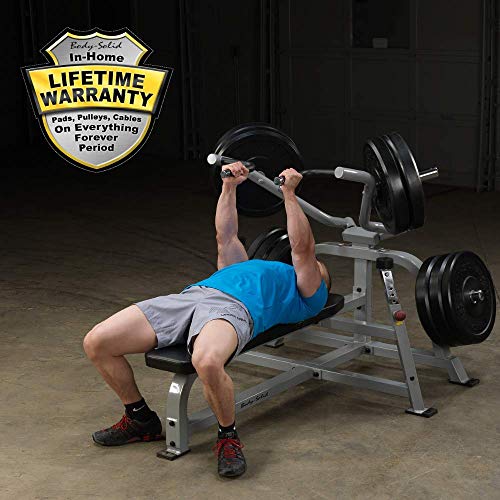 Pro Clubline by Body-Solid LVBP Adjustable Leverage Bench Press for Weightlifting, Commercial and Home Gym