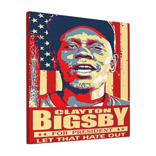 SIMDOK Clayton Musics Bigsby Canvas Poster Wall Art Hanging Decor Print Picture Painting for Living Room Bedroom Cafe Office 12X12 Inch