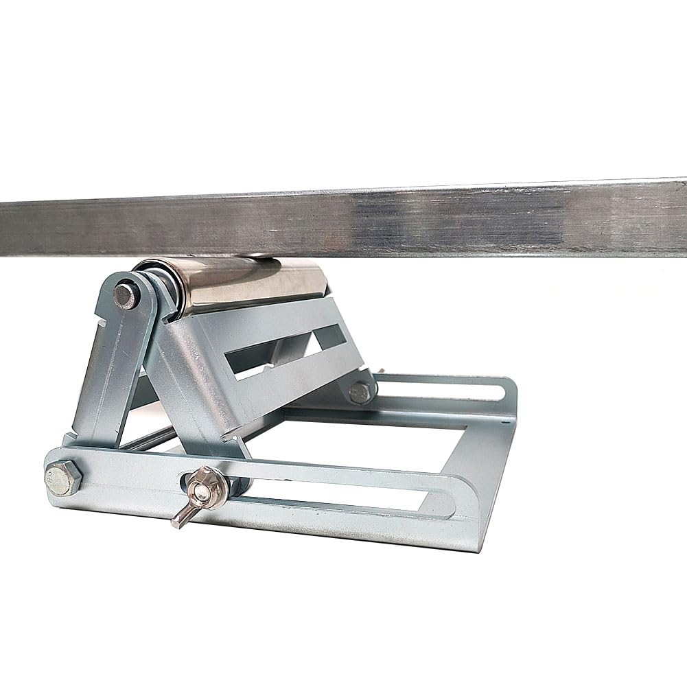 Adjustable Miter Saw Roller Stand - Heavy-Duty Support Frame for Woodworking, 280 Lbs Capacity, Height Adjustable From 2.3" To 5.3" - Simple and