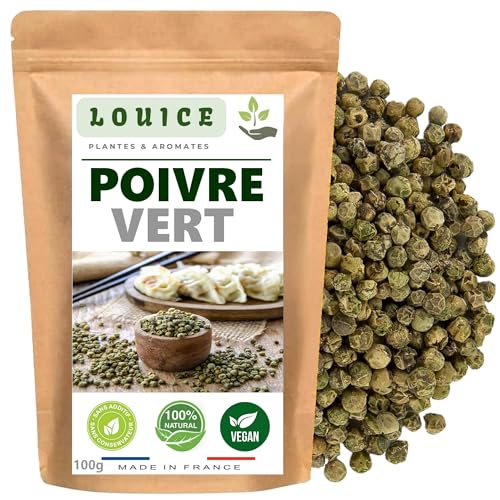 Poivre Vert en Grains Baies 100g – Fraîcheur & Saveurs Intenses pour Sublimer Vos Plats