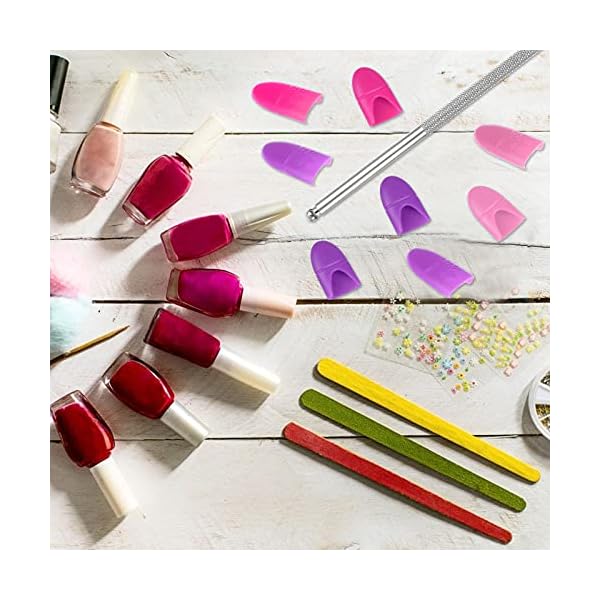 PIAOPIAONIU-30-PCS-Finger-Tips-Protectors-Silicone-Fingertips-Protect-Nails-Finger-Cover-Caps-Comfortable-Finger-Sleeves-from-Tanning-BedsUV-Rays PIAOPIAONIU 30 PCS Nail Polish Protector for Fingers Silicone Fingertips Protect Nails Finger Cover Caps Comfortable Finger Sleeves from Tanning Beds/UV Rays