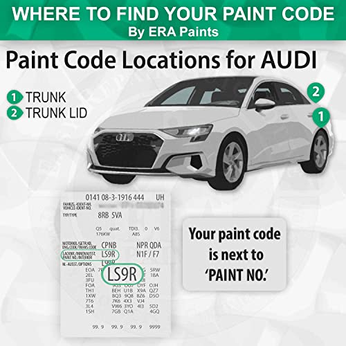 ERA Paints LX1Y - Cuvee Silver Metallic for AUDI Exact Match Automotive Touch Up Paint Jar - Pro Kit