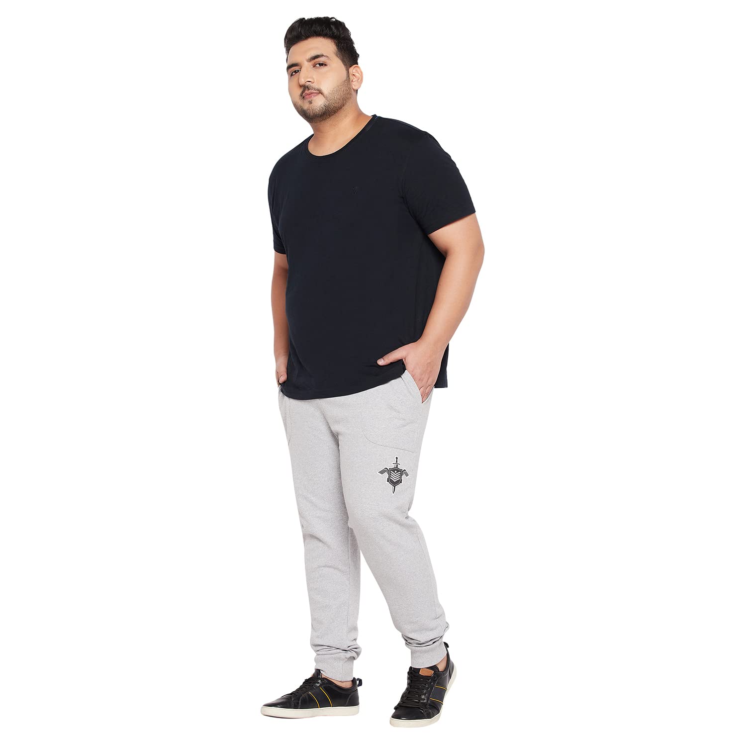 Bigbanana Męskie spodnie treningowe o regularnym kroju plus size