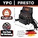 YPC Presto Werkzeug Gürteltasche XL – Werkzeuggürtel, Arbeitsgürtel, wasserfeste Werkzeugtasche mit Hammerschlaufe, reißfester Nylongürtel, 12 Taschen, Schwarz, 27x21x13cm – 5 kg Tragkraft