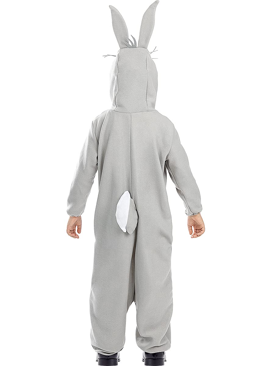 Funidelia | Costume di Bugs Bunny - Looney Tunes per bambina e bambino Cartoni Animati - Costume per Bambini e accessori per Feste, Carnevale e Halloween - Grigio/Argentato