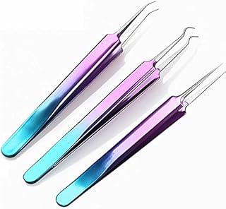 Superior ZRL Stainless Steel Colorful Acne Clips Needle Tweezers Blackhead Remover Blemish Pimple Extractor Tools Skin Care