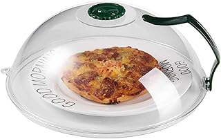 Herbests 2 sztuki pokrywek do kuchenki mikrofalowej, pokrywka z uchwytem, pokrywa do kuchenki mikrofalowej, pokrywa na owoce i warzywa, kolor zielony