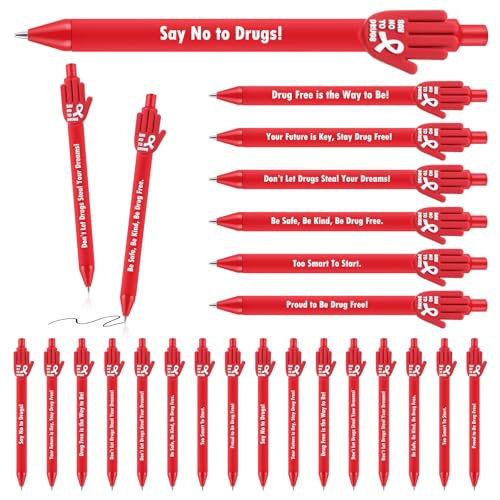 Stylos à bille à ruban rouge pour le quotidien des étudiants et bénévoles