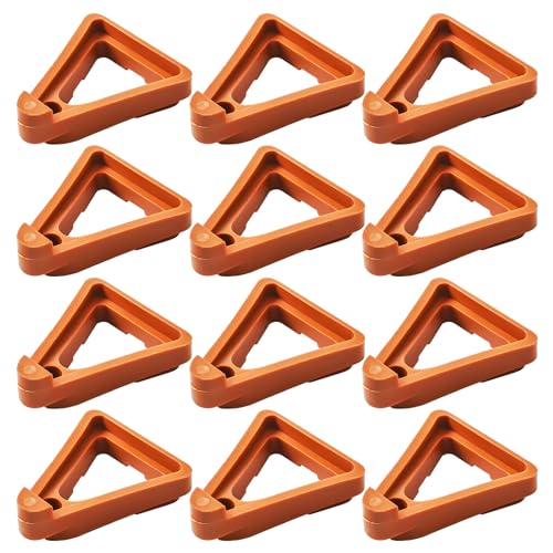 HDGSAFD Soporte Triangular para Macetas de 12 Piezas - Base para Plantas en Exterior, Patas de Arcilla para Macetas