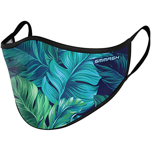 Preisvergleich Produktbild SMMASH Premium Design Mundschutz Maske Wiederverwendbar, Hochwertiges Gesichtsmaske Waschbar, Hergestellt in der Europäischen Union, Staubschutzmaske für Damen, Herren