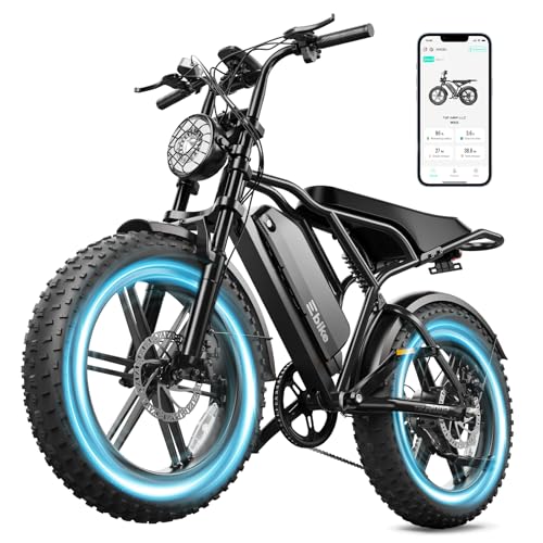 Image of TST Electric Bike for Adults, 1500W Peak Motor 60 Miles Fat Tire Ebike with 48V 15Ah Removable Battery 20 inch Fat Tire Electric Bike, Full Suspension and 7-Speed