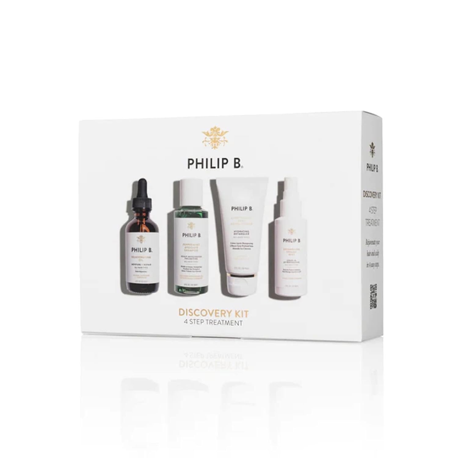 Philip B. 4 Step Discovery Kit - Includes Peppermint Avocado Shampoo, Rejuvenating Oil, Detangling Toning Mist & Lightweight Deep Conditioner, 2 fl oz Each - Image 2