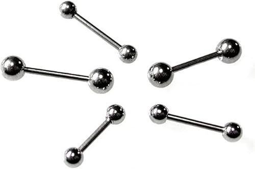 Amazon ストレートバーベル 18g ボディピアス ボディーピアス 内径８mm ボール４mm ボディピアス 通販