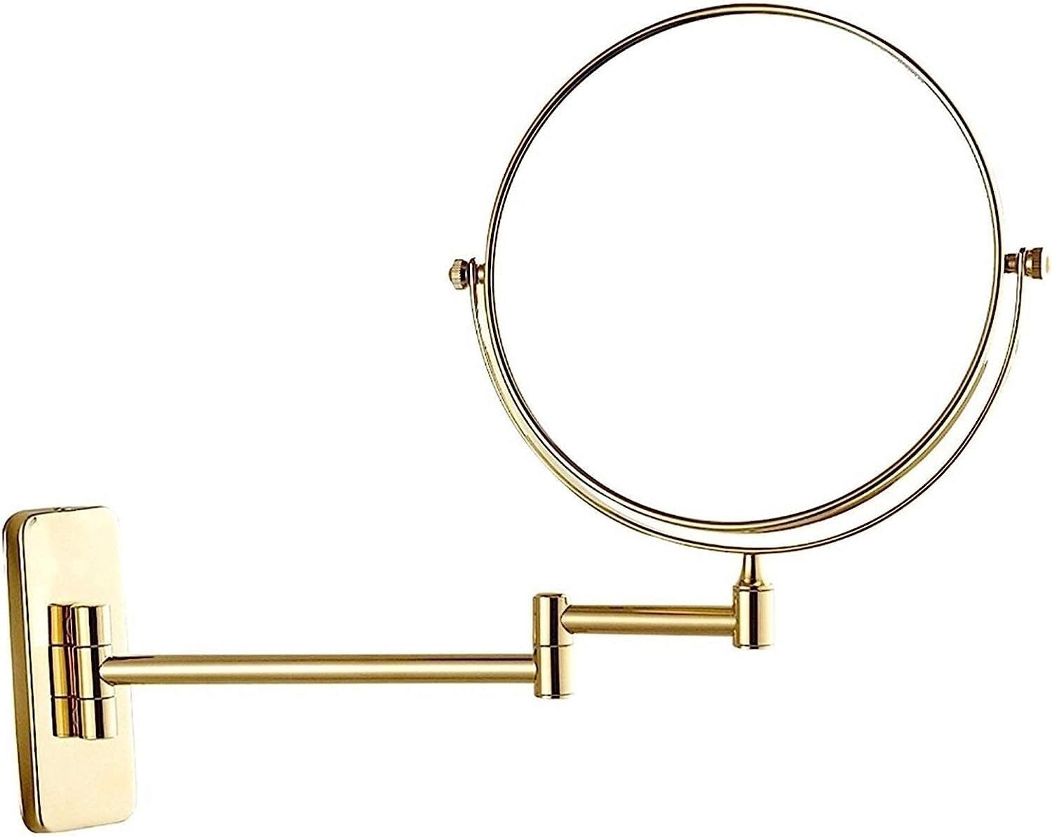 Miroir en laiton double face doré haut de gamme pour mur