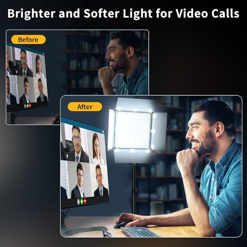 Image of 100W Professional Panel Light Camera Light 1300PCS LED Fill Light Bi-Color Adjustable 3000-8000K Studio Streaming Light Camera Photo Shooting (Brightness up to 340000lux /0.5m)