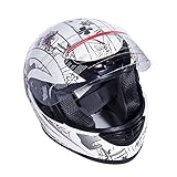 TCT-MT Adult Helmet DOT Flip Up Full Face Pink Butterfly Street Dirt Bike ATV Helmet Motocross...