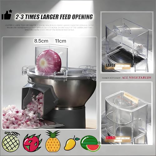 Cortadora eléctrica 4 en 1 para vegetales con funciones múltiples miniatura 4