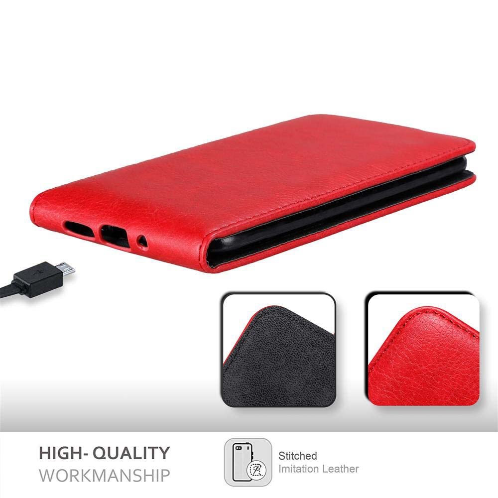 Cadorabo Custodia Flip Per LG G5 In Rosso Mela - Cover In Similpelle Con Chiusura Magnetica E Apertura A 360°