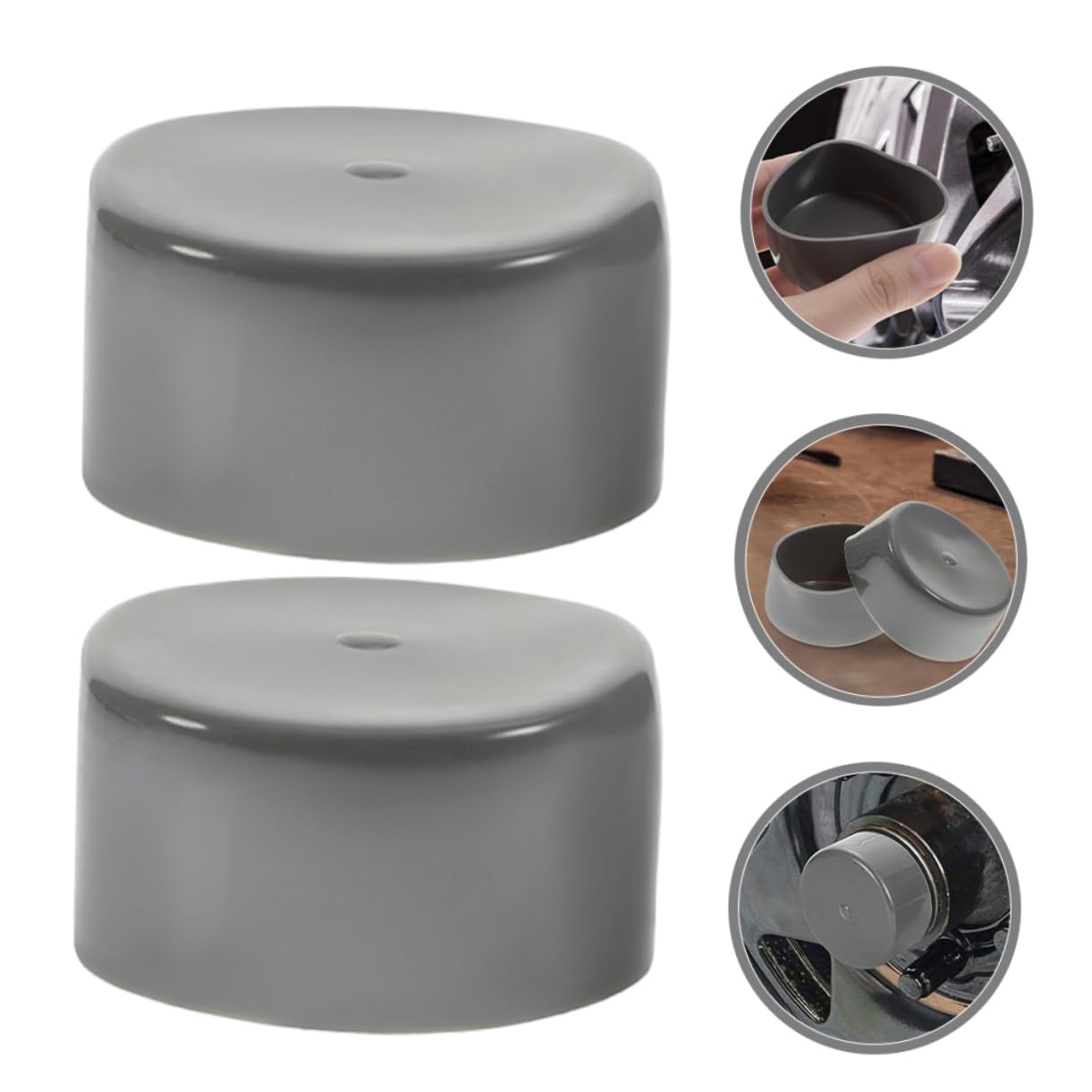 HAPINARY Boat Trailer Axle Kit 4pcs Grease Seals Bearing Protector Caps Trailer Wheel Center Caps Headlight Sealer