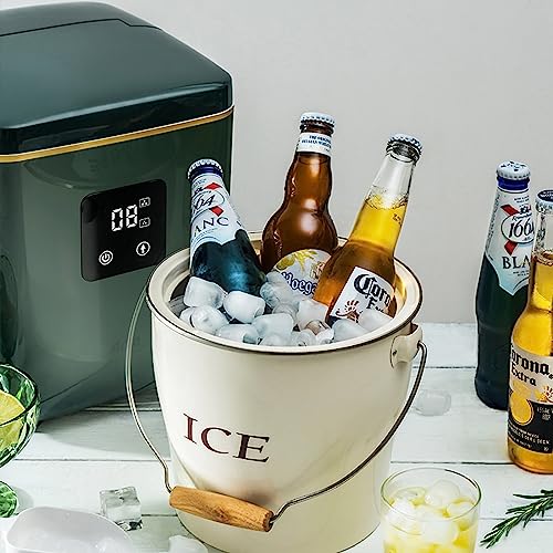 Máquina de hielo portátil para encimera 22-33 lb día miniatura 6