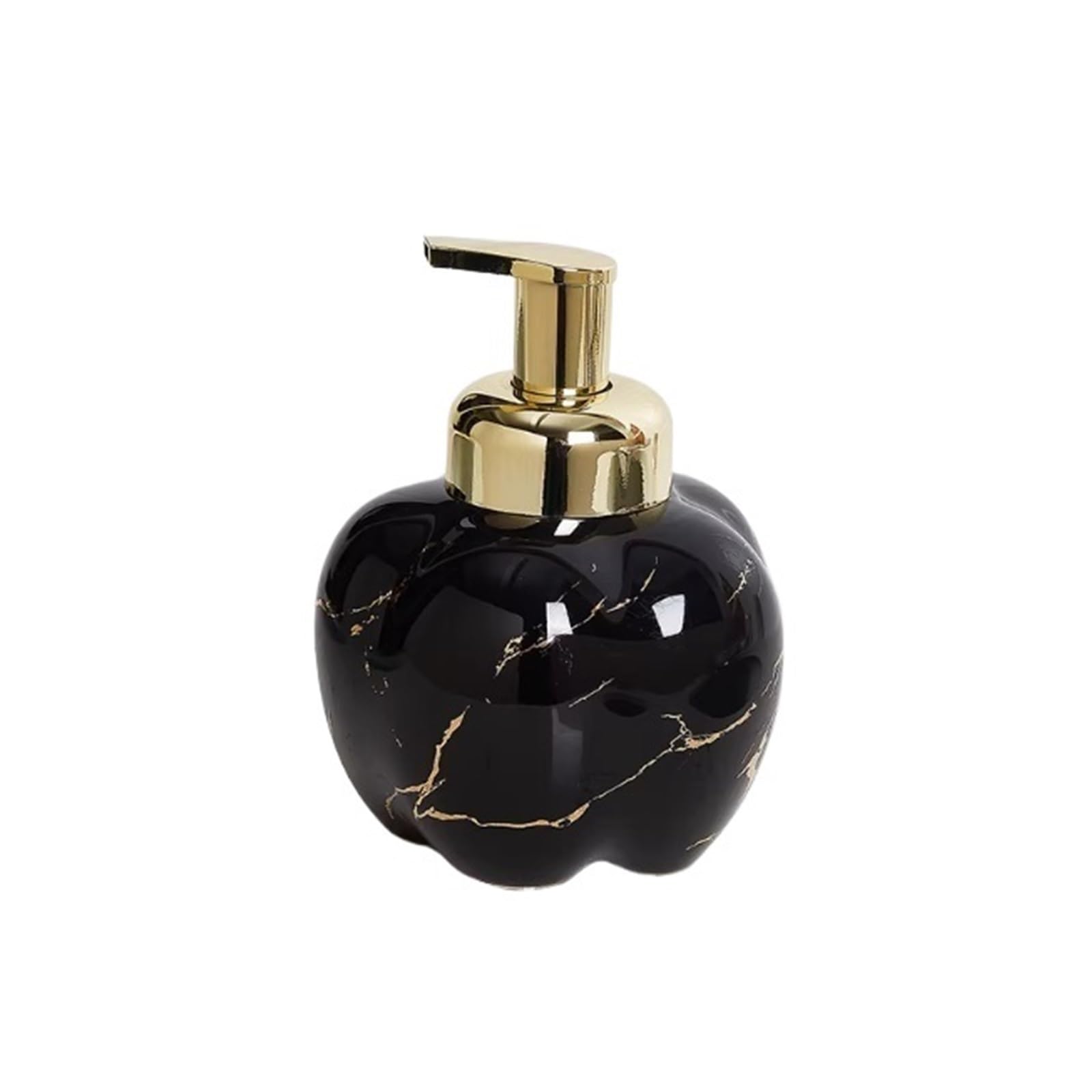 Soap Dispenser The Pumpkin-shaped Foam Dispenser Is Suitable For Shampoo And Facial Cleanser Pump Bottles(Black)