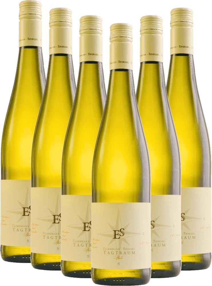 Tagtraum von Ellermann-Spiegel Weißwein 6 x 0,75l VINELLO - 6er - Weinpaket inkl. kostenlosem VINELLO.weinausgießer