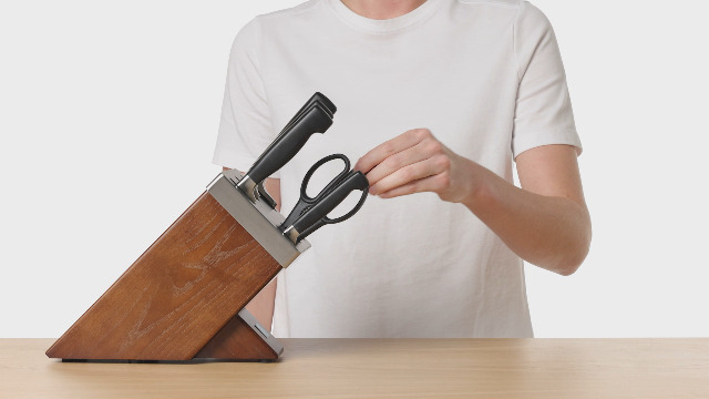 Ceppo Di Coltelli ZWILLING Twin Gourmet - Set 9 Pezzi In Legno Con Acciaino - Foto 2