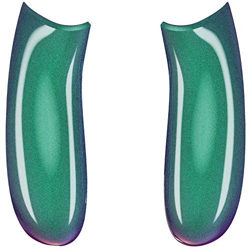 Image of eXtremeRate Replacement Side Rails Grip for Xbox Core Wireless Controller, Chameleon Green Purple Accessories Back Panesl Handles Cover Shell for Xbox Series X & S Controller