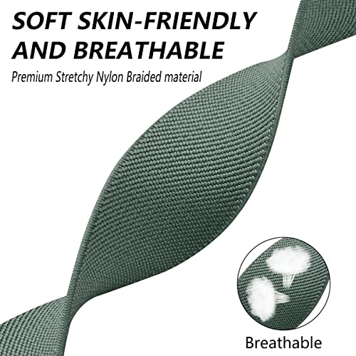 Chinbersky 5 Pack Solo Loop Armband Kompatibel mit Apple Watch Armband 49mm 45mm 44mm 42mm ,Verstellbare Dehnbare Nylon Stoff Sport Ersatz Herren Damen band für iWatch Ultra Series 8/7/6/5/4/3/2/1/SE - Image 5