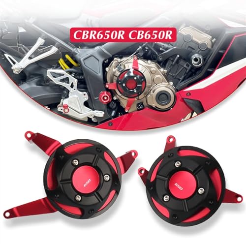 Protection de stator CB650R avec logo gravé finition Titanium