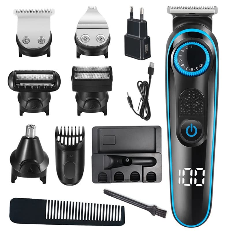 Hair Clippers for Men 5in1 Facial Grooming Set Hair Trimmer Electric Shaver Hair Clipper Eyebrow Nose Ear trimer