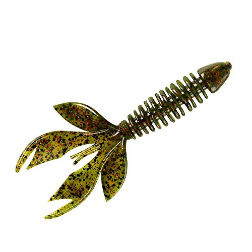 Image of YUM Wooly Hawgtail and Hawgcraw Soft Plastic Creature Bait Fishing Lure - Excellent Bait for Flipping and Pitching, 7 per Pack