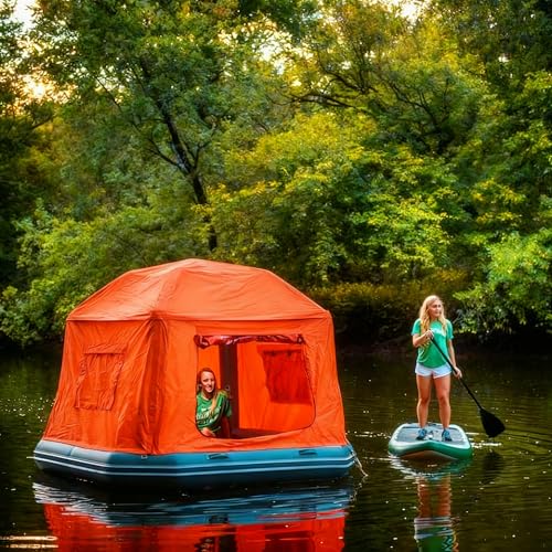 Carpa Inflable Flotante para Agua 2.5x2.5 m para Camping Familiar miniatura 4