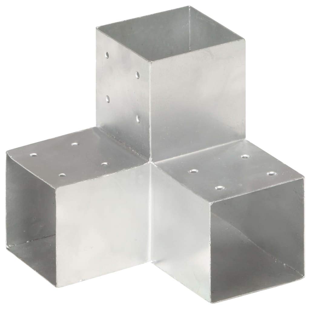 Tidyard 4 Stk. Pfostenverbinder Y-Form Pfostenecke Verzinktes Metall 101 x 101 mm