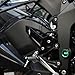 Mokiton Motorcycle Foot Peg Footrest Protector Compatible With K.awasaki Ninja ZX6R 2025 2024 2023 2022 2021 2020 2019 | Rear Heel Plates Guard ZX-6R ZX636 Ninja636 Accessories (Black)