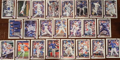 Chicago Cubs 2025 Topps Complete Mint Hand Collated 23 Card Team Set Featuring Pete Crow Armstrong and Dansby Swanson with Rookie Cards of Jack Neely and Kevin Alcántara Plus