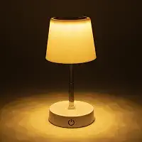 Abajur de Mesa LED com Base Antiderrapante Ideal para Quarto Escritório Estudo Recarregável Touch 3 Níveis de Luz Luminária Portátil sem Fio Dimerizável Premium