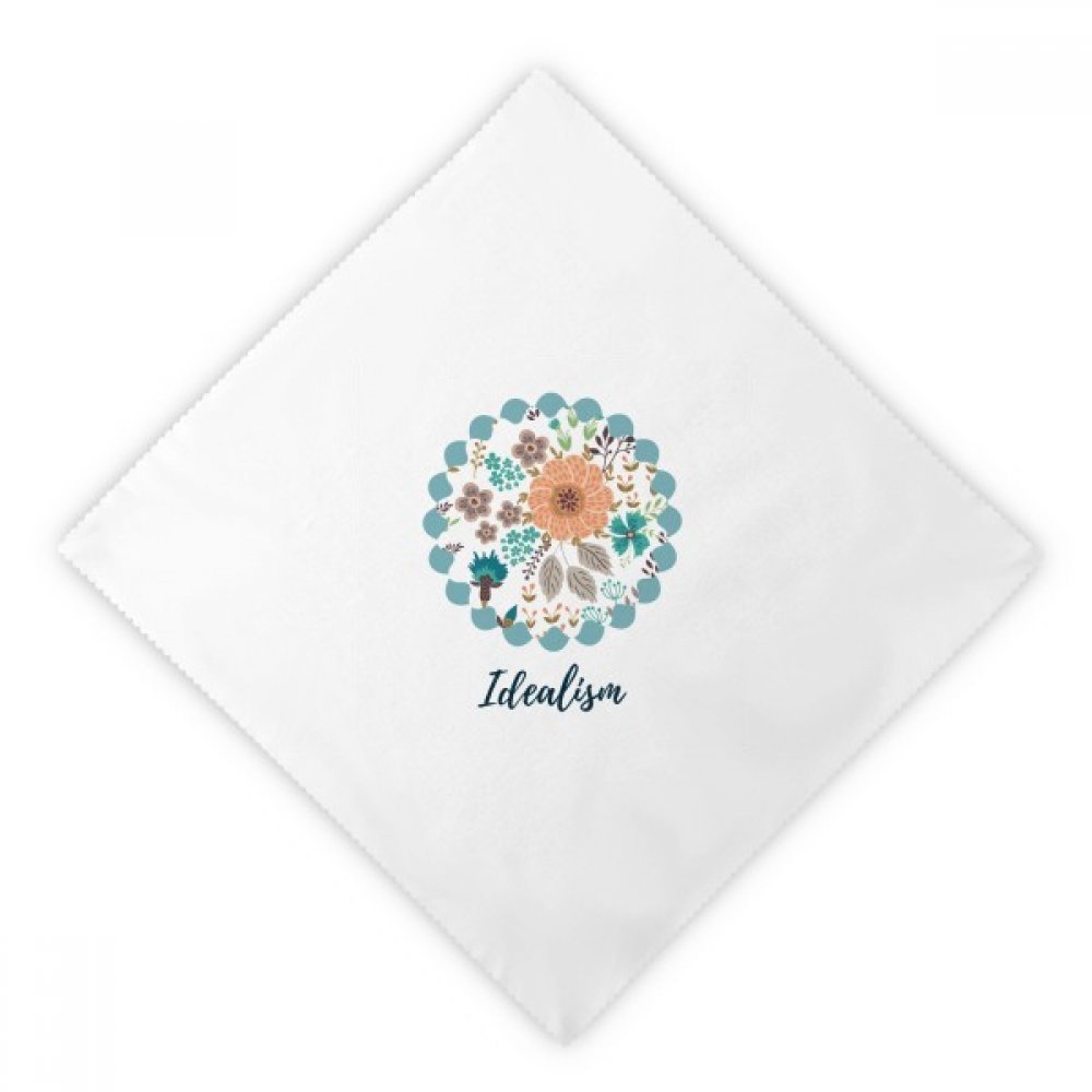 Serviettes en tissu fleur d'oranger pour pique-nique et repas