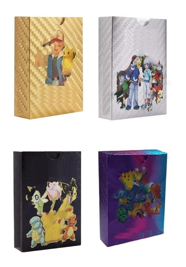 Shinetoy Entertain Kids 4 In 1 Playing Cards L 220 Pcs Gold, Silver, Black And Rainbow Foil Card Assorted Cards Tcg Deck Box - V Series Cards Mystery Card (B0CCYLK8MZ) Amazon Price History, Amazon Price Tracker
