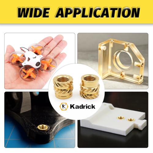 Image of 950Pcs M2 Heat Set Inserts & Screw Kit, Brass Threaded Inserts for 3D Printing,M2x4-16mm Socket Cap Screws & M2xH2 /3 /4 Brass Heat Inserts, with Installation Tip & Hex Key