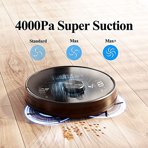 NEATSVOR Saugroboter-mit-Wischfunktion,4000Pa, X600 Staubsauger Roboter mit Laser Navigation,Saug-Wischroboter mit… - Image 4