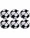 Set of 6 Hacky Sacks - Soccer Ball